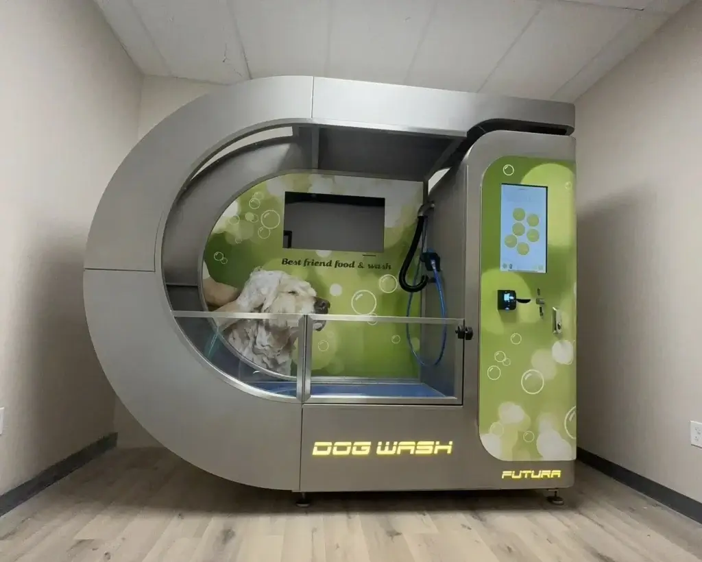self-service dog wash station